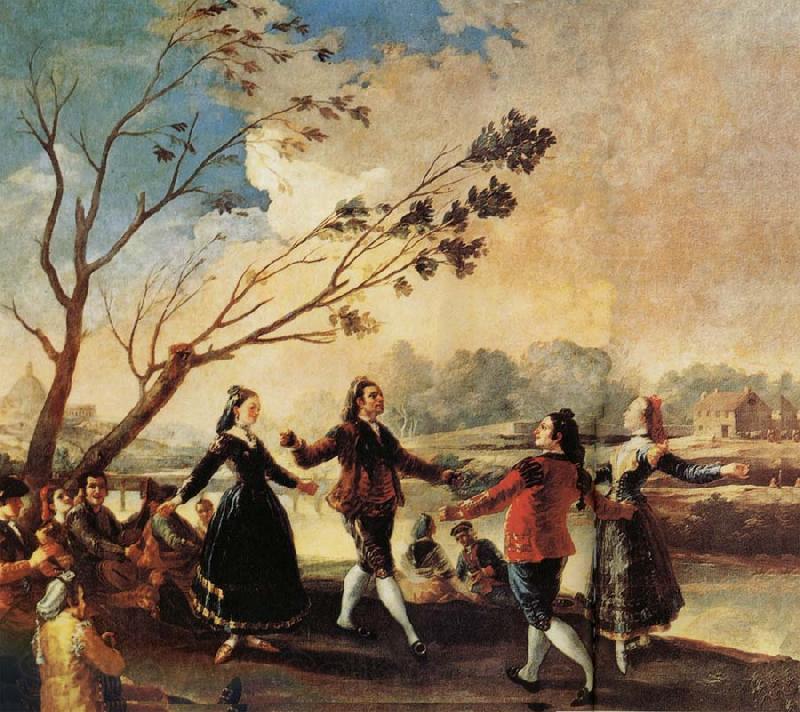 Francisco Goya Danching by the River Manzanares Norge oil painting art